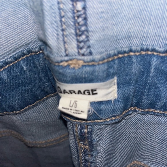 Denim ripped short overalls from garage in large - Picture 6 of 7